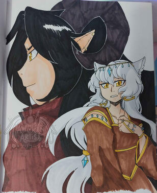 Sketchbook OC Art - Luke x Maya | Ohuhu Marker Art {2025}