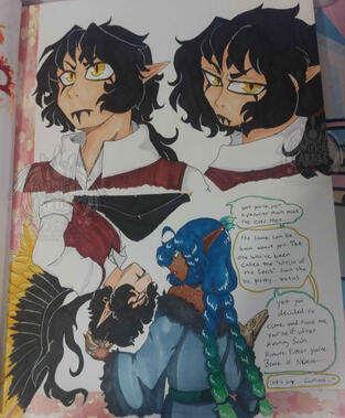 Sketchbook OC Arts - Salem and Faelyn | Ohuhu Marker Art {2025}